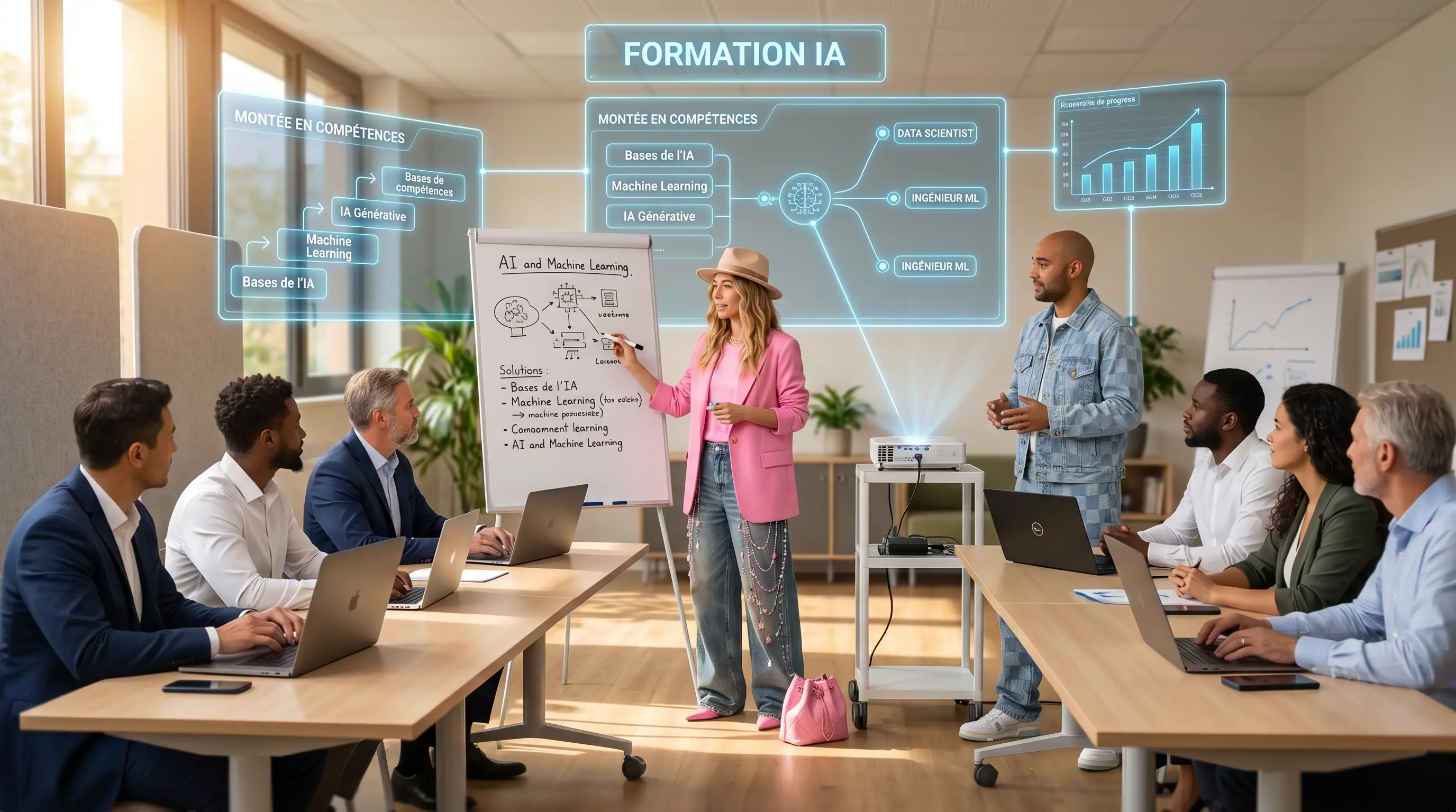 Atelier d'adoption de l'IA avec une equipe