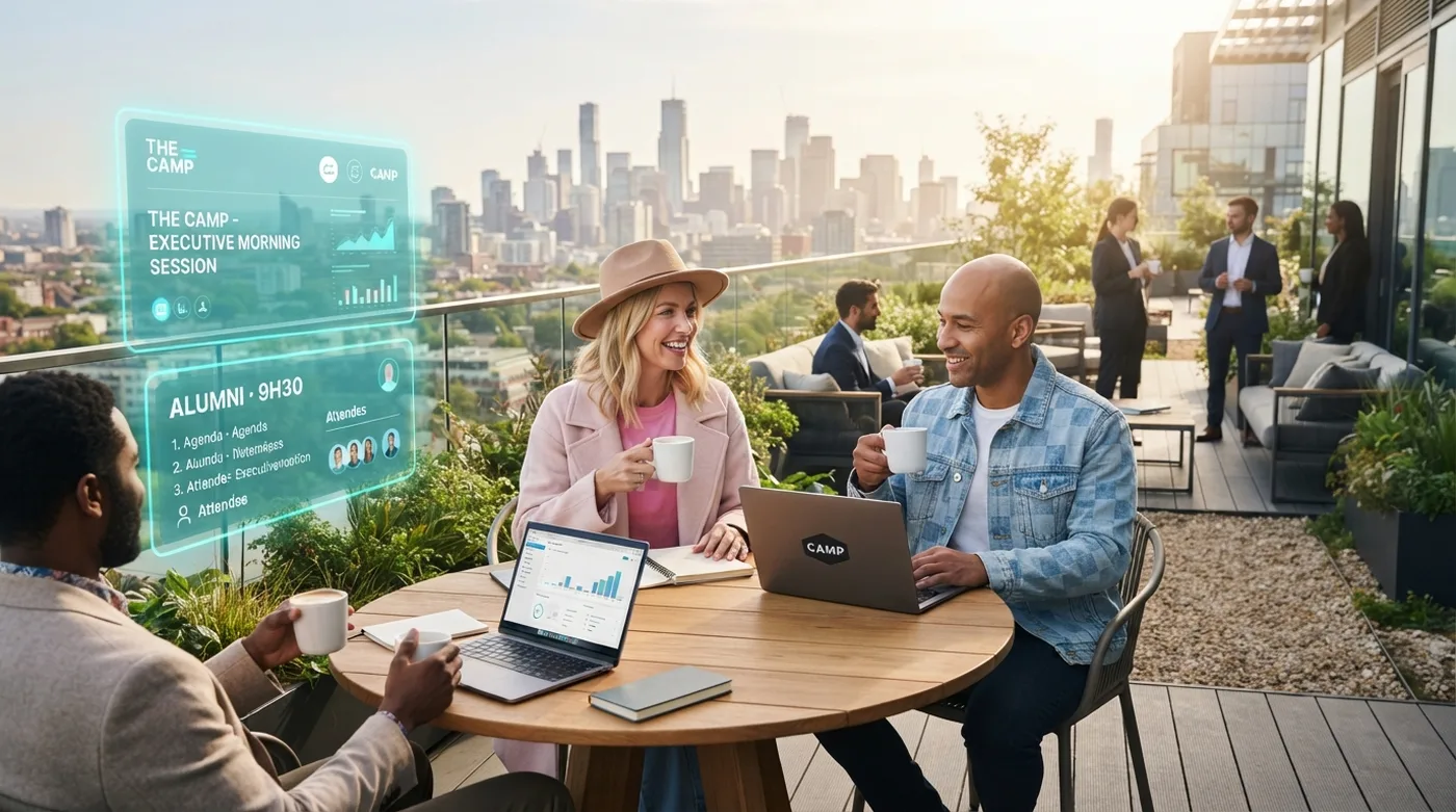 Executives in a live AI training session