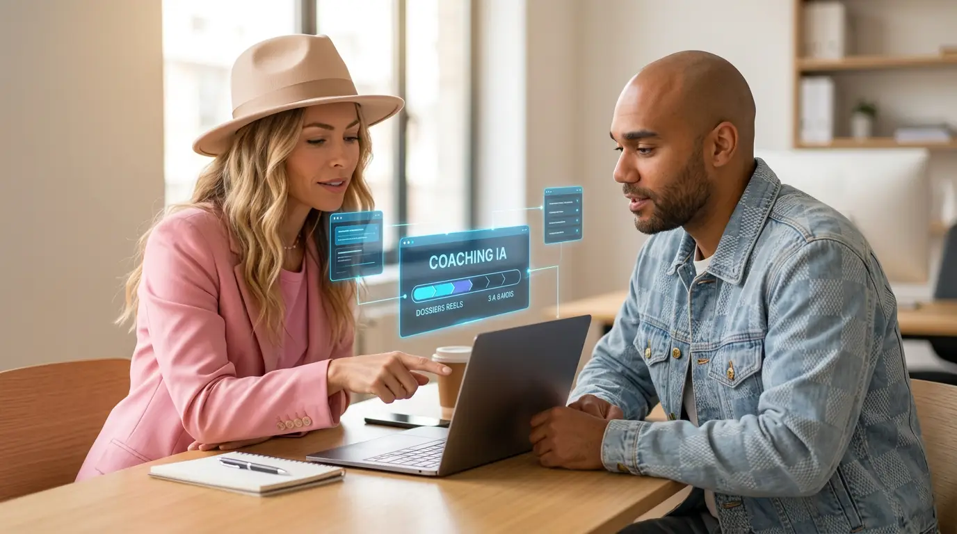 One-on-one AI coaching session for an executive