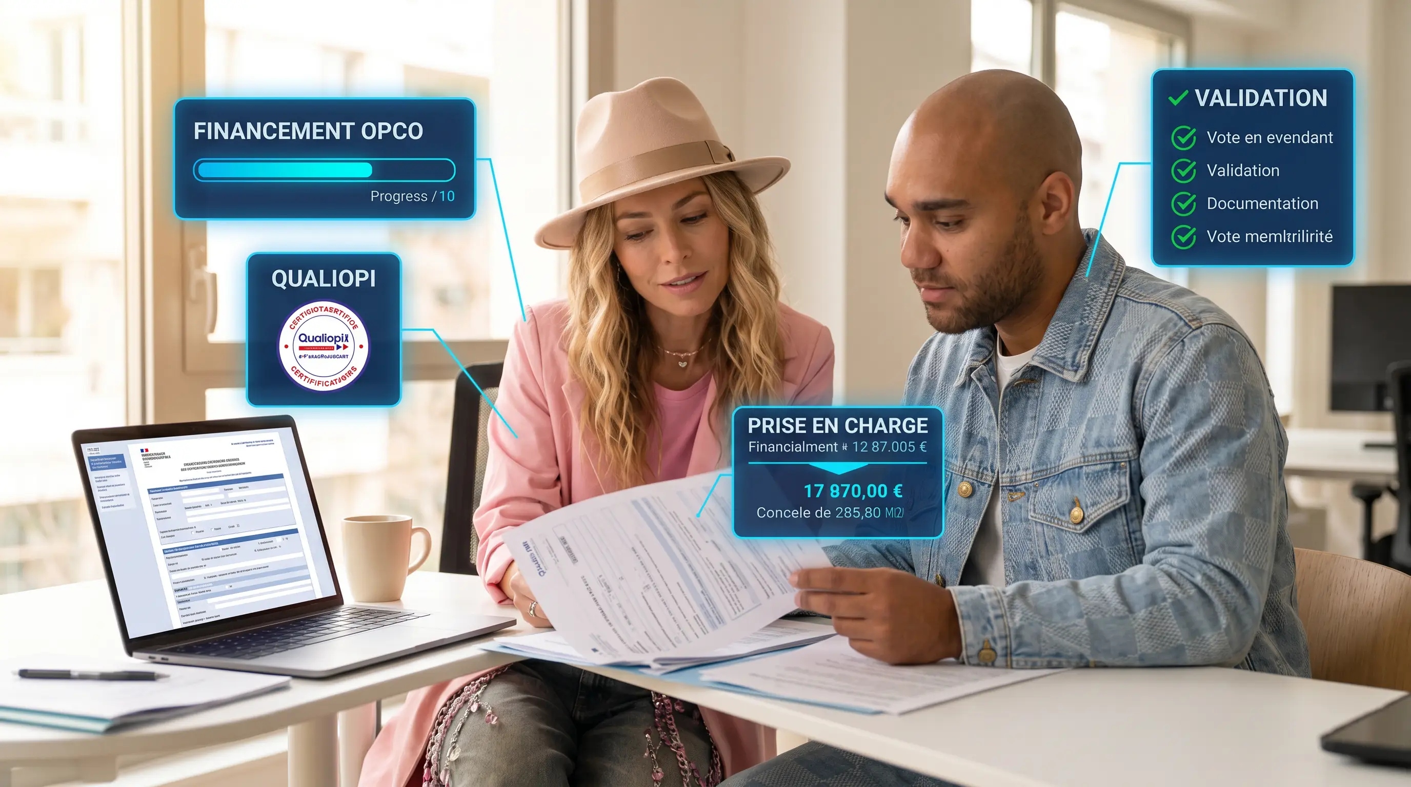 Verification d'un dossier de financement OPCO Qualiopi