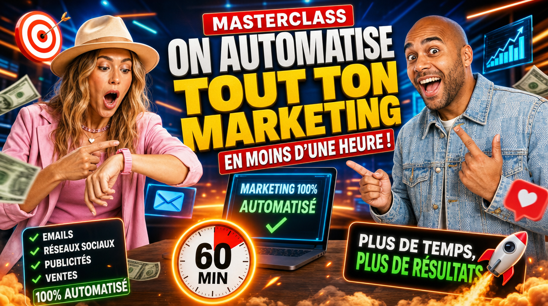 On automatise tout ton marketing en moins d'une heure
