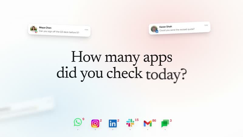 How many apps did you check today?