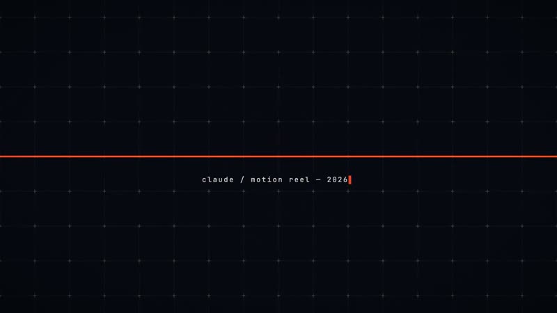 A hot orange motion reel