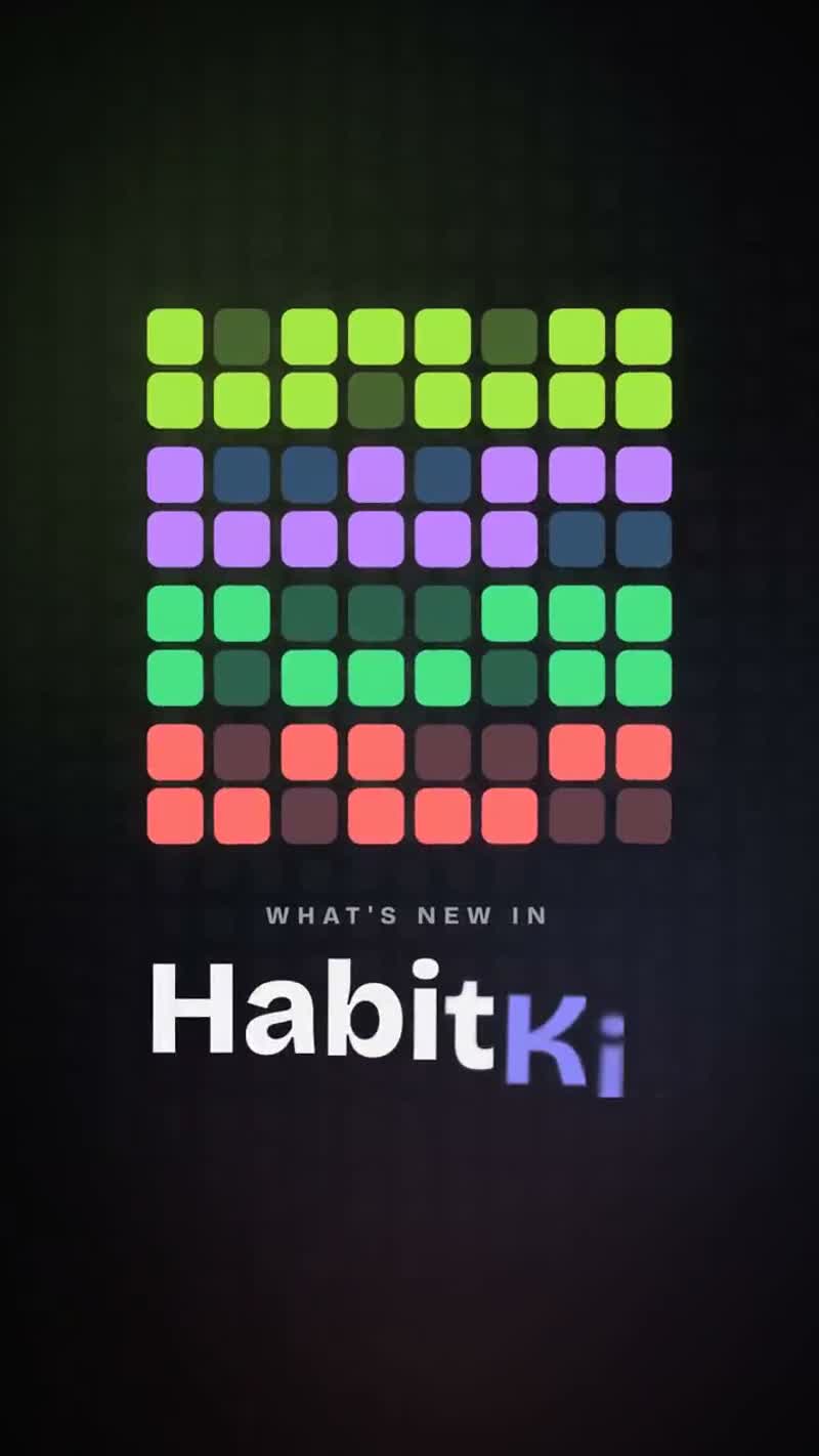 HabitKit: a vertical app update