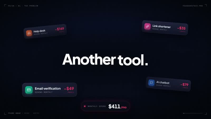 FounderStack: pay once, not monthly
