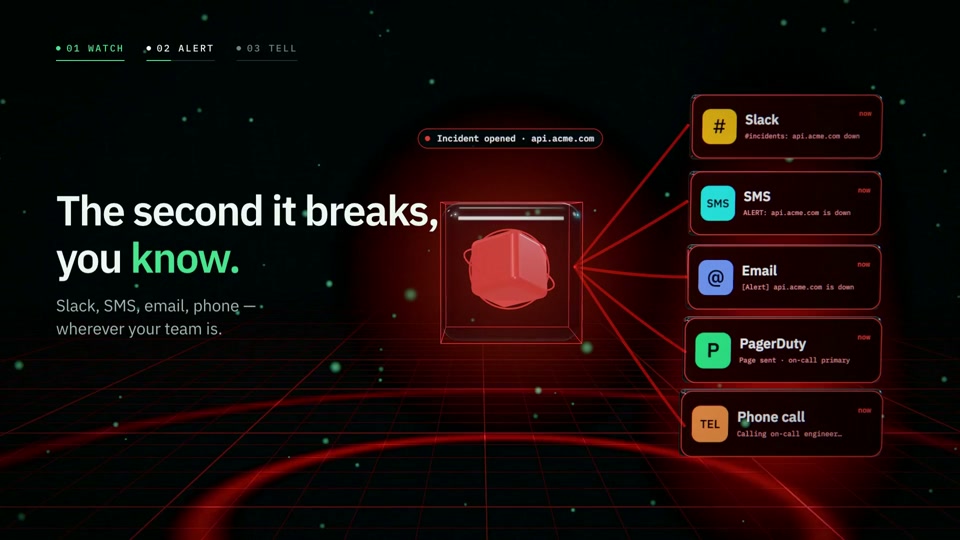 Uptimepage : un lancement Three.js de 30 secondes avec Sonnet 5.5